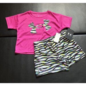 NWT Under Armour Athletic Set Girls Size 2T